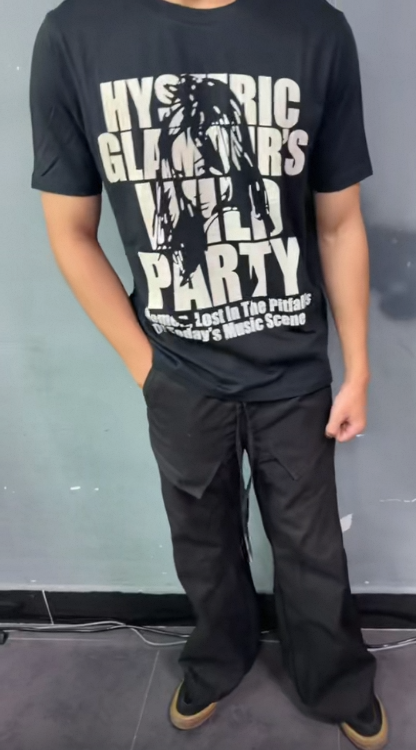 ФУТБОЛКА HYSTERIC GLAMOUR "WILD PARTY"